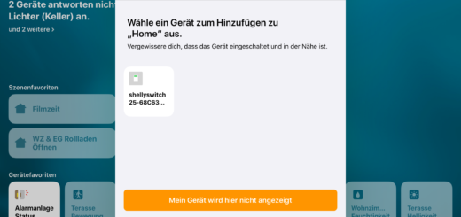 Shelly in HomeKit