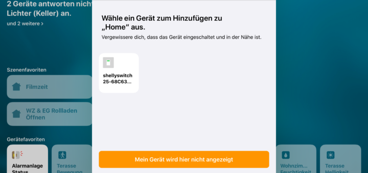 Shelly in HomeKit